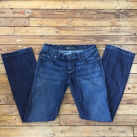 ROCK & republic women jeans bootcut to wide legs size 25 - Picture 1 of 11